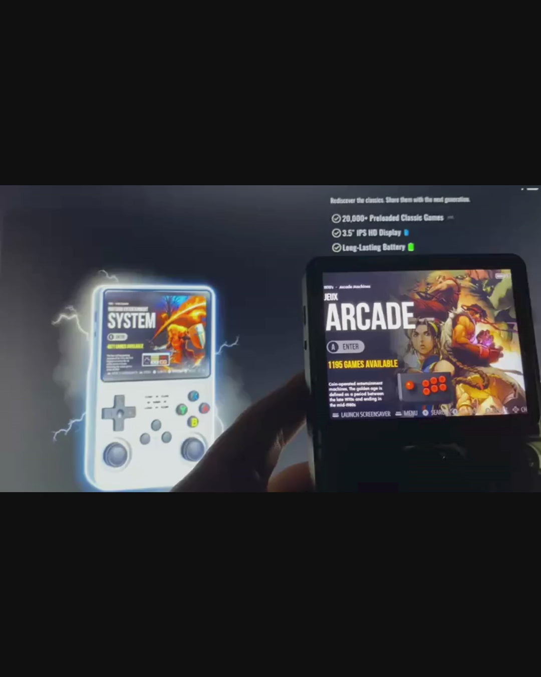 GlowQuest™ RetroPlay Handheld video